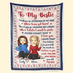 Custom Name Best Friend Gifts for Women - Personalized Blanket