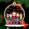 Sparkling Lights & Cozy Nights - Family Personalized Custom Ornament - Acrylic Custom Shaped - Christmas Gift For Family Members