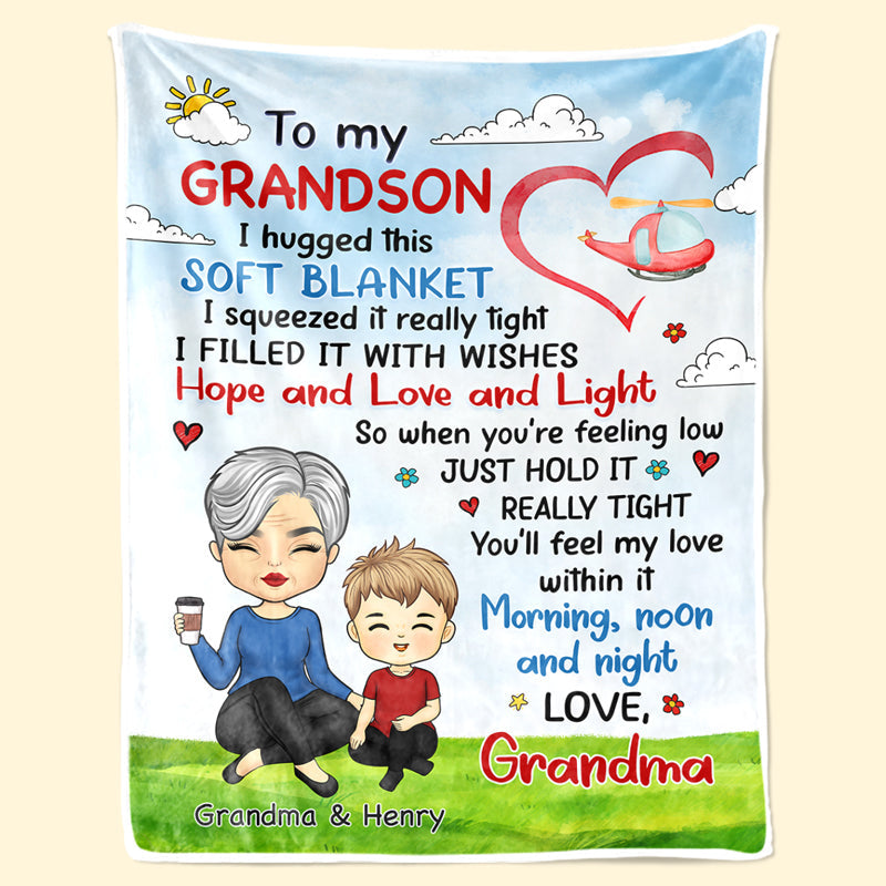 You'll Feel My Love - Family Personalized Custom Blanket - Birthday Gift From Mom, Grandma