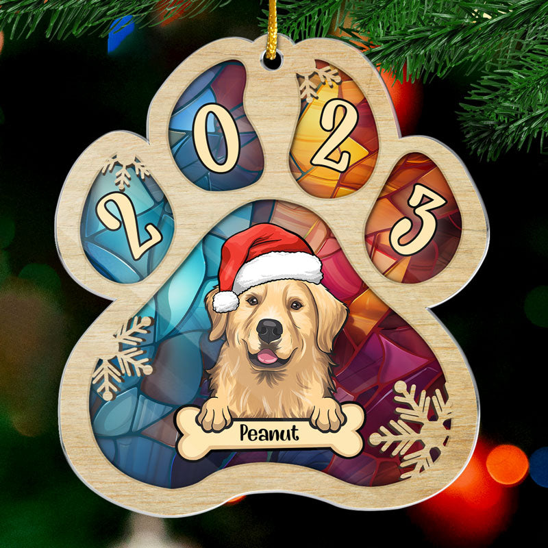 Custom Pet Name Christmas Gifts for Dog Lovers - Personalized Ornament