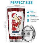 Custom Name Funny Christmas Gifts for Couples - Personalized Tumbler