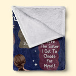 Custom Name Sister Gifts for Women - Personalized Blanket