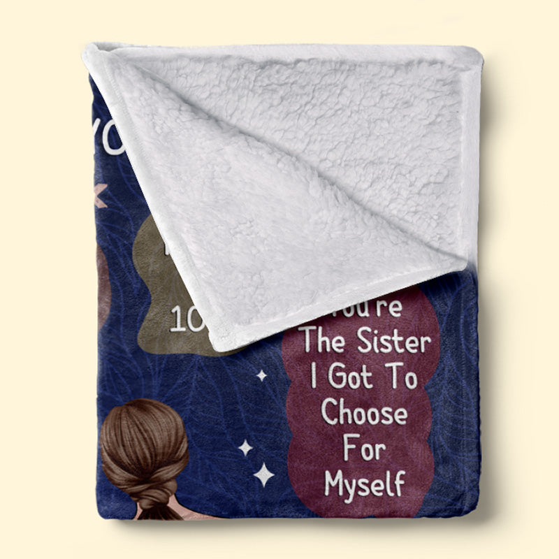 Custom Name Sister Gifts for Women - Personalized Blanket