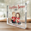I'm Yours, No Returns Or Refunds - Couple Personalized Custom Square Shaped Acrylic Plaque - Gift For Husband Wife, Anniversary