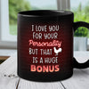 Kiss Me Like I've Never Been Kissed Before - Couple Personalized Custom Black Mug - Gift For Husband Wife, Anniversary