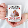 Custom Photo Another Year As My Boyfriend - Couple Personalized Custom Mug - Gift For Husband Wife, Anniversary