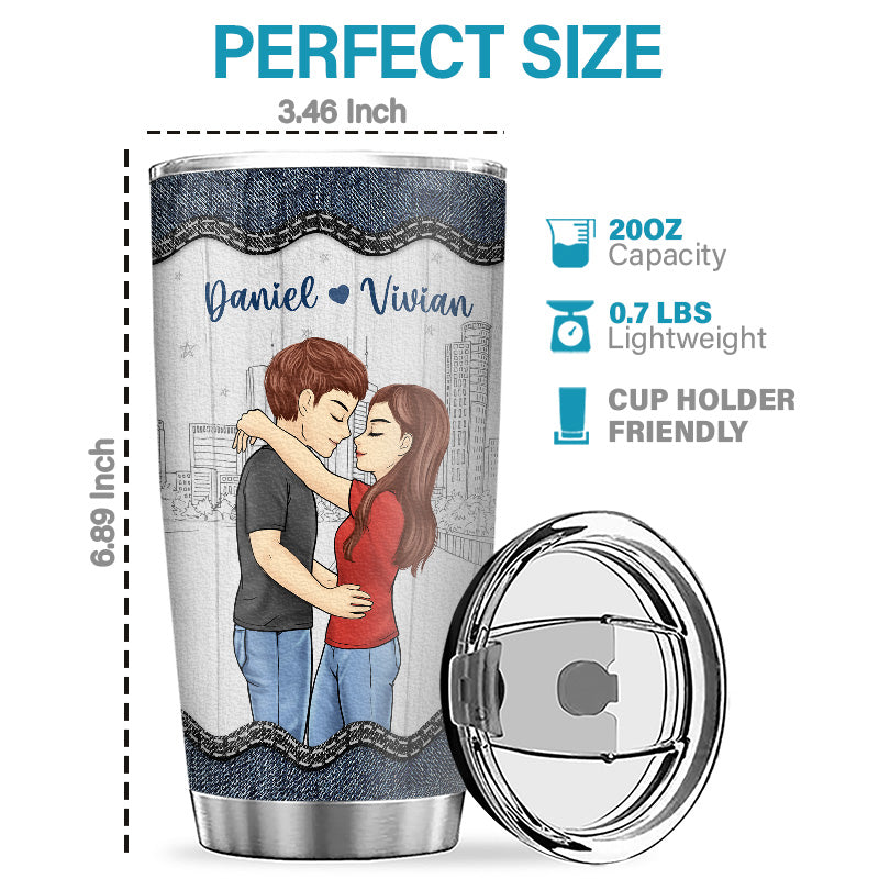 You're My Sun, My Moon, All My Stars - Couple Personalized Custom Tumbler - Gift For Husband Wife, Anniversary