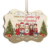 Friendship Is The Best - Bestie Personalized Custom Ornament - Wood Benelux Shaped - Christmas Gift For Best Friends, BFF, Sisters