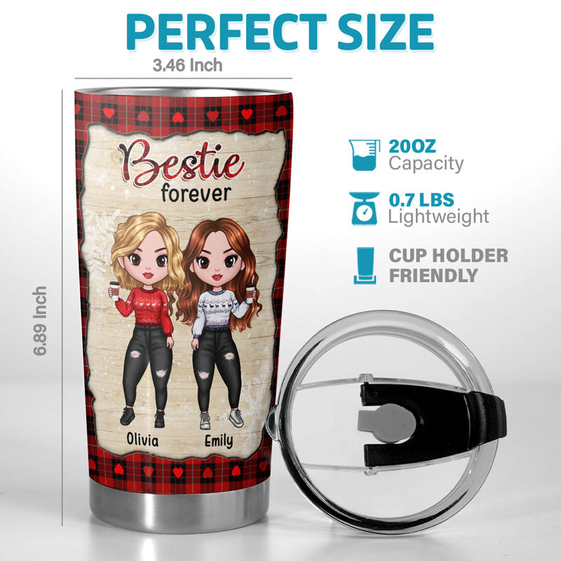 Custom Name Funny Bestie Gifts for Women - Personalized Tumbler