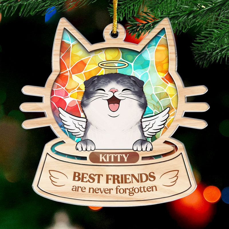 Custom Name Memorial Cat Christmas Gifts - Personalized Ornament
