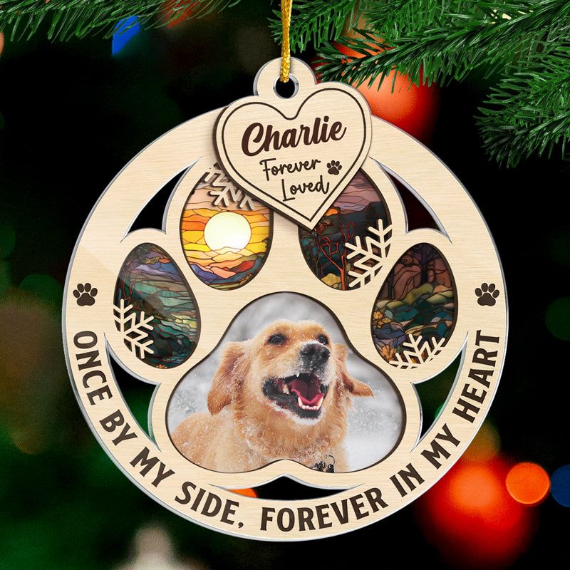 Custom Photo My Hardest Goodbye - Memorial Personalized Custom Ornament - Acrylic Custom Shaped - Christmas Gift, Sympathy Gift For Pet Owners, Pet Lovers