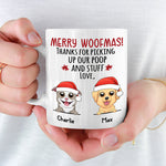 Custom Name Funny Christmas Gifts for Dog Owners - Personalized Mugs