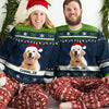 Custom Photo Happy Howlidays - Dog & Cat Personalized Custom Ugly Sweatshirt - Unisex Wool Jumper - Christmas Gift For Pet Owners, Pet Lovers