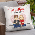 Custom Name Anniversary Couple Gifts - Personalized Pillow