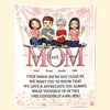 Wrap Yourself Up In This And Consider It A Big Hug - Family Personalized Custom Blanket - Gift For Mom