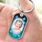 Custom Photo Memorial Butterfly Gifts - Personalized Keychain
