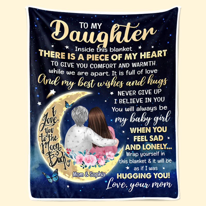 Custom Name Daughter Gifts for Women - Personalized Blanket