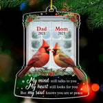 Custom Memorial Cardinal Gifts for Parents - Personalized Ornament