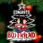 Custom Name Funny Christmas Gifts for Boyfriend - Personalized Ornament