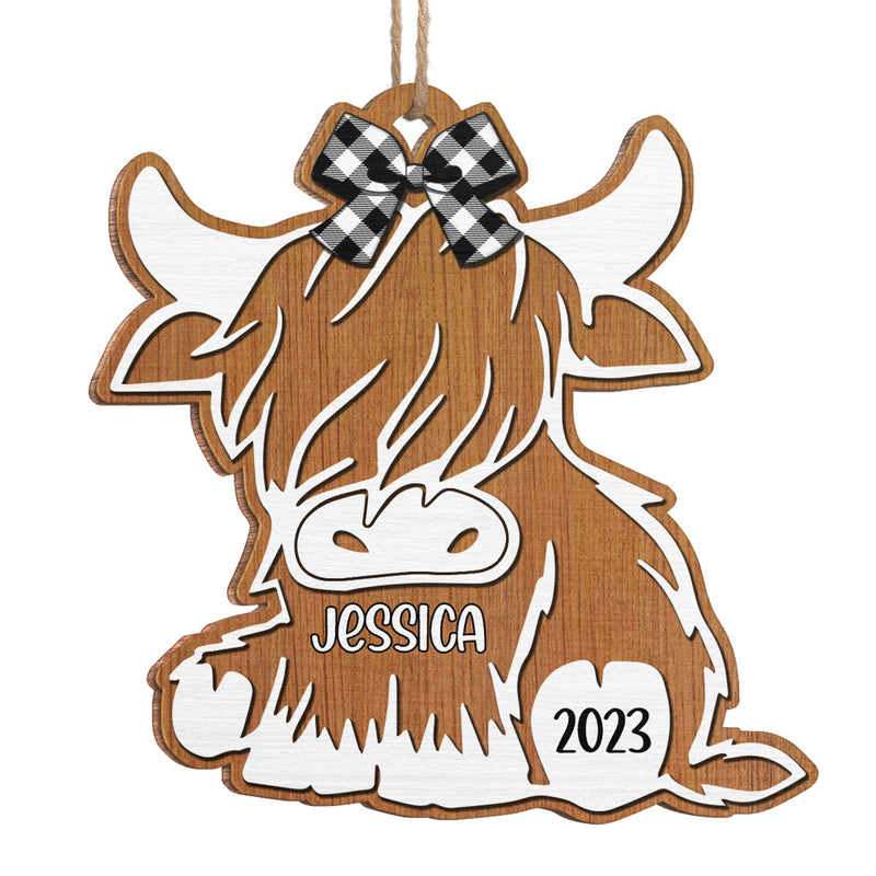Be A Blessing Buffalo - Family Personalized Custom Ornament - Wood Buffalo Shaped - Christmas Gift For Family Members