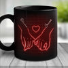 Our Love Is Magic - Couple Personalized Custom Black Mug - Gift For Husband Wife, Anniversary