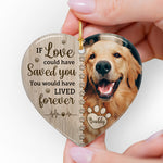 Custom Pet Photo Memorial Gifts for Dog Lovers - Personalized Ceramic Ornament