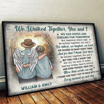 Custom Name Memorial Walking Together Tribute - Personalized Poster