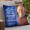 Custom Photo Hug This Pillow And Know I'm Here - Memorial Personalized Custom Pillow - Christmas Gift, Sympathy Gift For Family Members