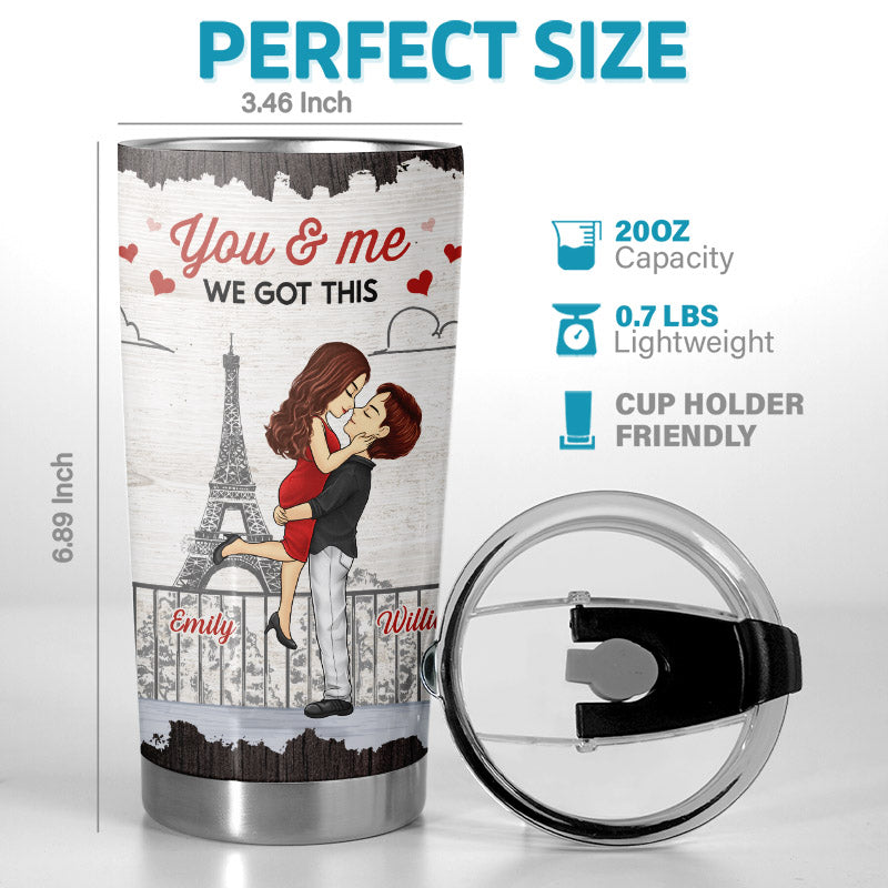 Custom Name Paris Couple Gifts - Personalized Tumbler