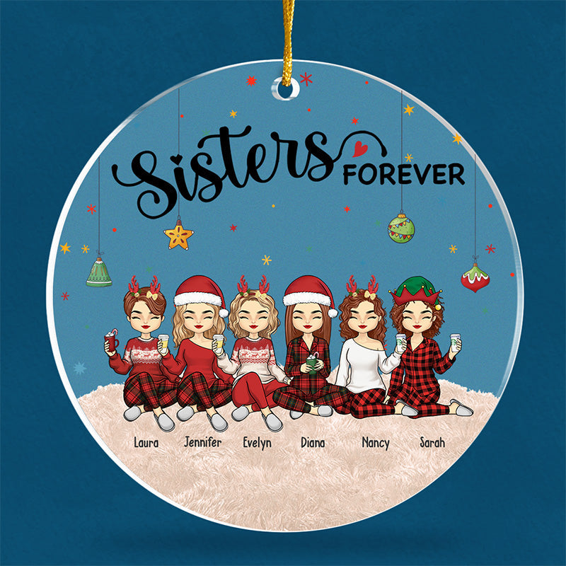 Custom Name Christmas Sister Gifts - Personalized Ornament