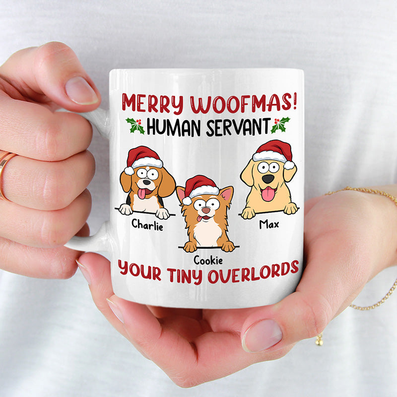 Custom Name Christmas Dog Gifts for Pet Lovers - Personalized Mugs