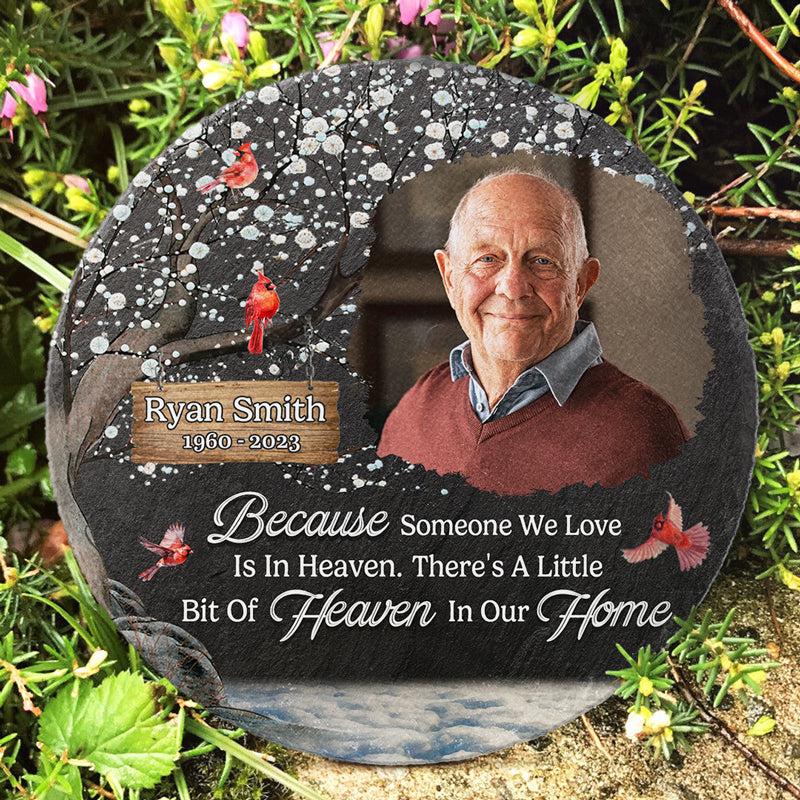 Custom Photo Memorial Garden Decor - Personalized Memorial Stone