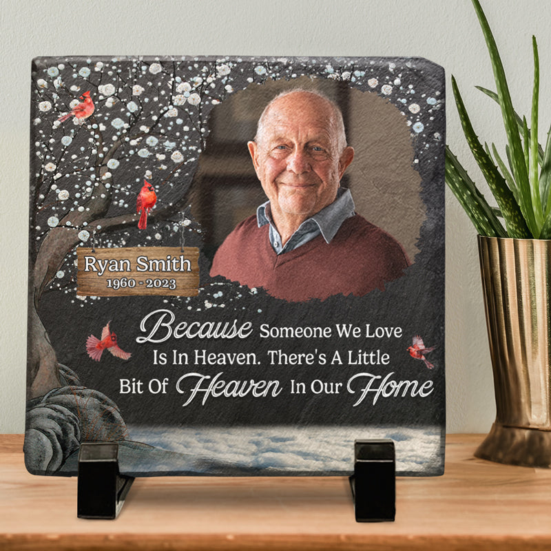 Custom Photo Memorial Heaven Decor - Personalized Memorial Stone