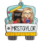 Custom Name Teacher Christmas Gifts - Personalized Ornament