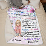Custom Name Mother Daughter Gifts - Personalized Blanket