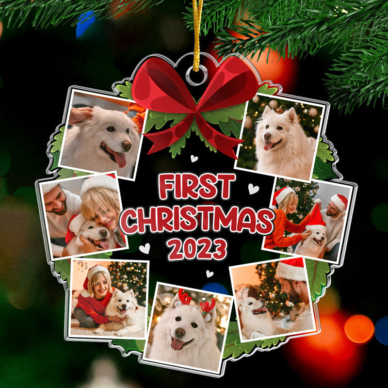 Custom Pet Photo Christmas Gifts for Dog Lovers - Personalized Ornament