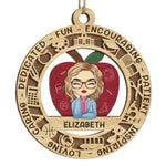 Custom Name Teacher Appreciation Gifts - Personalized Ornament