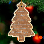 Custom Name Family Christmas Gifts - Personalized Ornament