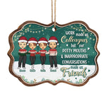 Custom Name Funny Christmas Gifts for Coworkers - Personalized Ornament