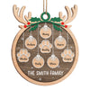A Time Of Warmth And Togetherness - Family Personalized Custom Ornament - Wood Custom Shaped - Christmas Gift For Family Members