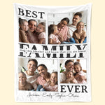 Custom Photo Family Keepsake Gifts - Personalized Blanket