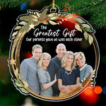 Custom Photo Christmas Family Gifts - Personalized Ornament