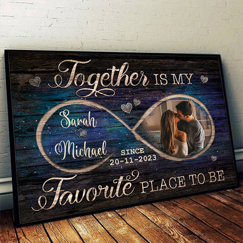 Custom Photo Couple Love Gifts - Personalized Poster