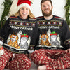Jingle Purrs All The Way - Cat Personalized Custom Ugly Sweatshirt - Unisex Wool Jumper - Christmas Gift For Pet Owners, Pet Lovers
