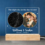 Custom Photo Star Map Couple Gifts - Personalized 3D LED Light