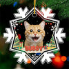 Custom Photo I'm The Nice Cat - Dog & Cat Personalized Custom Ornament - Acrylic Custom Shaped - Christmas Gift For Pet Owners, Pet Lovers