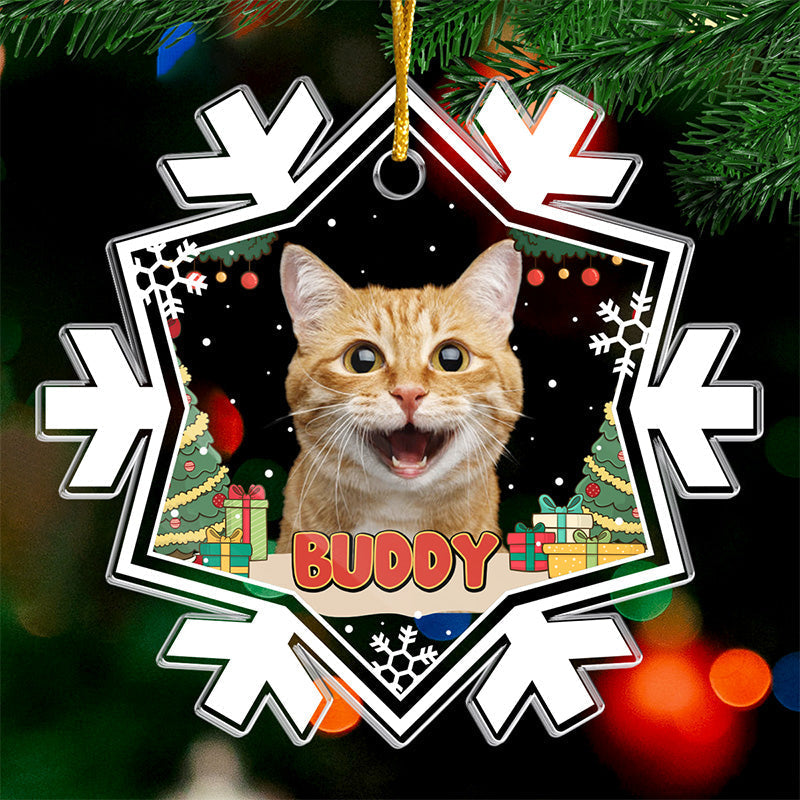 Custom Pet Photo Christmas Gifts for Dog Lovers - Personalized Ornament
