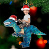 Custom Photo Little Dino - Family Personalized Custom Ornament - Acrylic Custom Shaped - Christmas Gift For Family Members