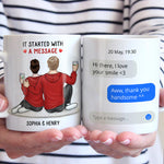 Custom Name Love Story Gifts for Couples - Personalized Mugs