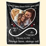 Custom Photo Romantic Couple Gifts - Personalized Blanket